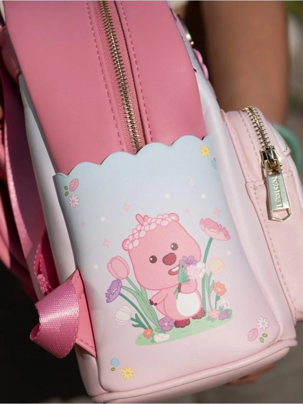 707 Street Exclusive Zanmang Loopy Floral Scene Mini Backpack - Limited Edition